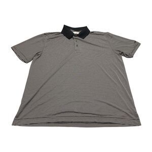 Grand Slam Polo Shirt Men's Large Black White Collared Performance Short Sleeve